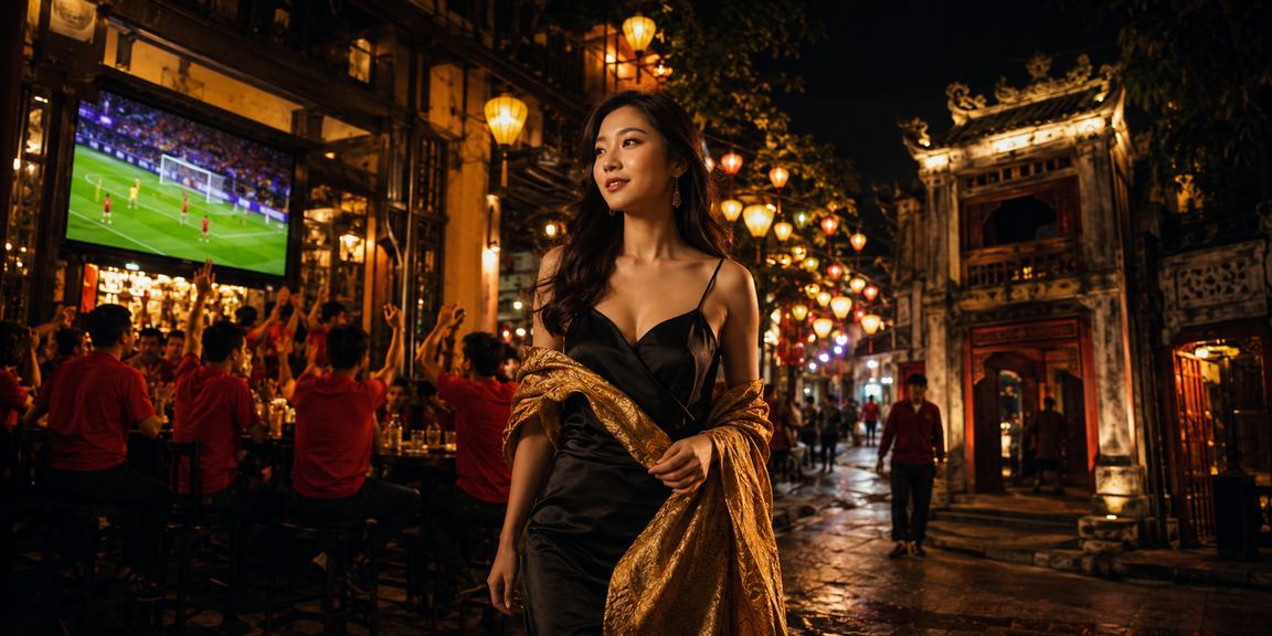 Không khí giải trí sôi động tại khu chợ đêm Hà Nội với màn hình casino trực tuyến