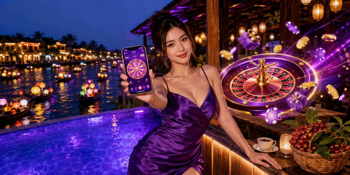 Giao diện trò chơi casino và xổ số trên điện thoại tại Hội An